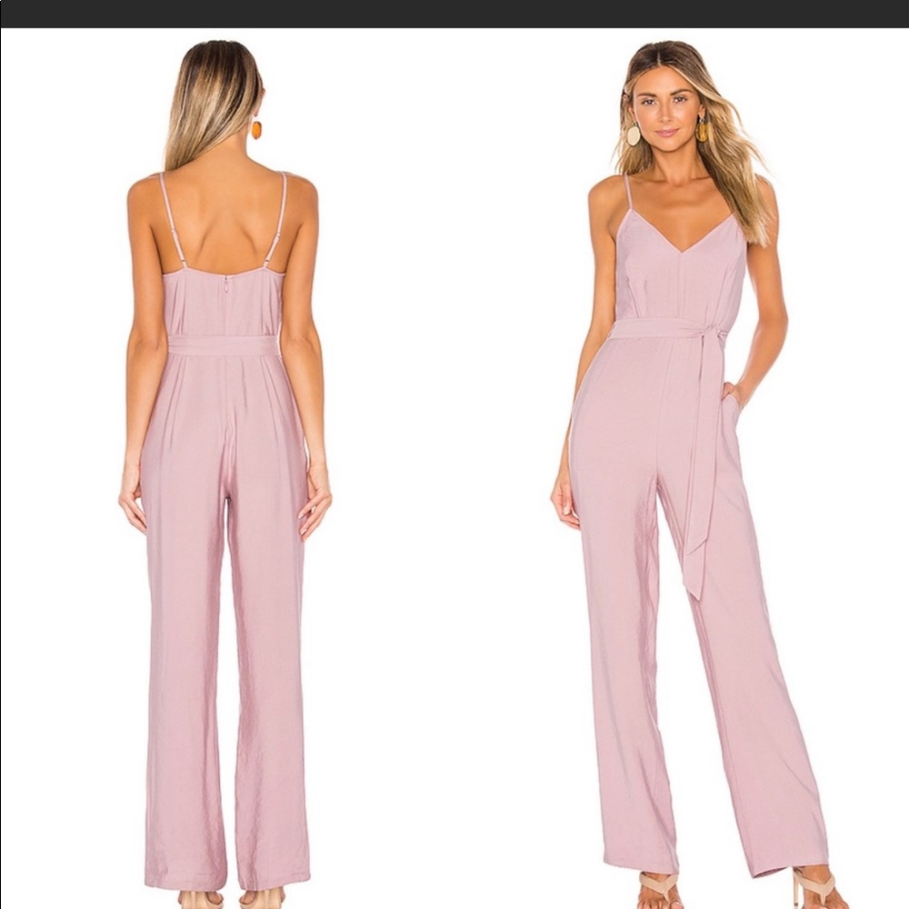 Lovers + Friends pink jumpsuit small revolve